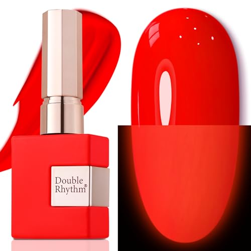 Gel Nail Polish 15ML - Neon Red - Same Color, Soak Off, Long-lasting Manicure