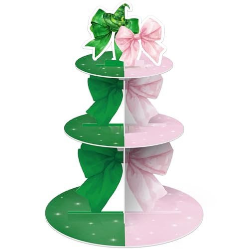 Witch Cupcake Stand 3 Tier Pink Green Party Decoration - Variation of THIS listing