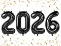 Black 40 Inch Number Balloons for 2026 Party Decorations - Variation of THIS listing
