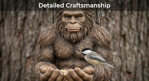 Bigfoot Tree Bird Feeder - Sasquatch Sculpture Garden Decor - Tree Hugger