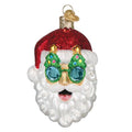 Santa Glass Ornament with Shades - Handcrafted Christmas Tree Decoration