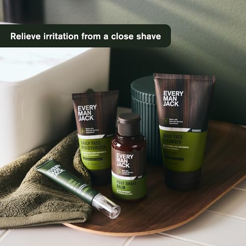 Men's Soothing Post Shave Balm with Aloe Vera & Menthol - 3.2 oz (2 Pack)