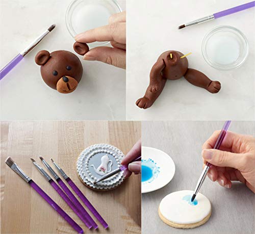 7-Piece Cake Decoration Brushes Set - Food-Safe Baking Tools Kit