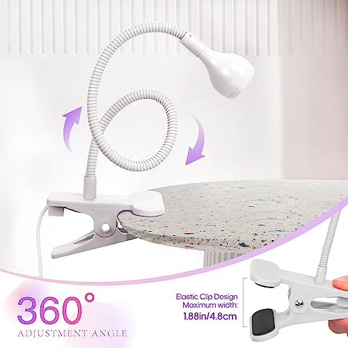 Geisofu White UV Nail Lamp - Dual Wavelength Gel Polish Curing Light