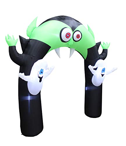 8 FT Halloween Inflatable Vampire Monster Archway with LED Lights