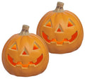 Small LED Light Up Pumpkin - Battery Operated Jack-O-Lantern, 6-inch, 2 Pack