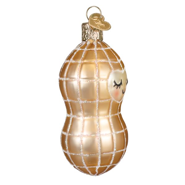Handcrafted Glass Little Peanut Christmas Ornament - Baby First Holiday Keepsake