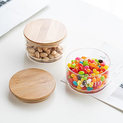 11oz Glass Candy Jar with Lid - Clear Decorative Cookie & Food Storage Container
