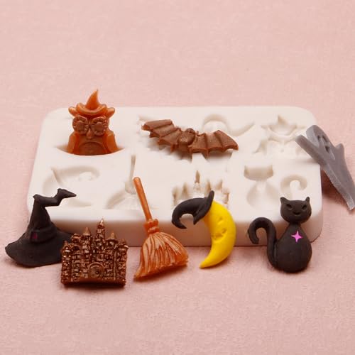 Halloween Silicone Fondant Mold for Cake Decorations and Candy Making