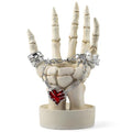 Halloween Skeleton Hand Ring Holder Tealight Candle Decor - White Left Hand Variation of THIS listing