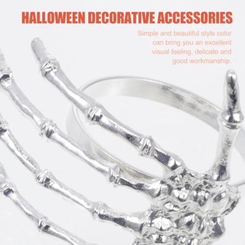 Skeleton Hand Napkin Holders Set of 6 - Halloween Gothic Table Decor