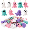 Pastel Halloween Ghost Ornaments - Set of 48 Felt Hanging Decorations for DIY & Parties - Variation: Ghost