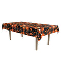 Black Cat Halloween Table Cover - 55 x 90.5 Inch Rectangular Fabric Decor - Variant: 90.5" x 55"