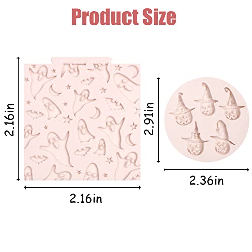 Halloween Silicone Mold Set for Cake Decorations and Crafts - 6 Pcs