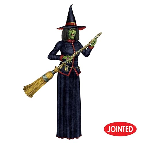 Witch Decorations - 2 Pack Fully Poseable 6'2