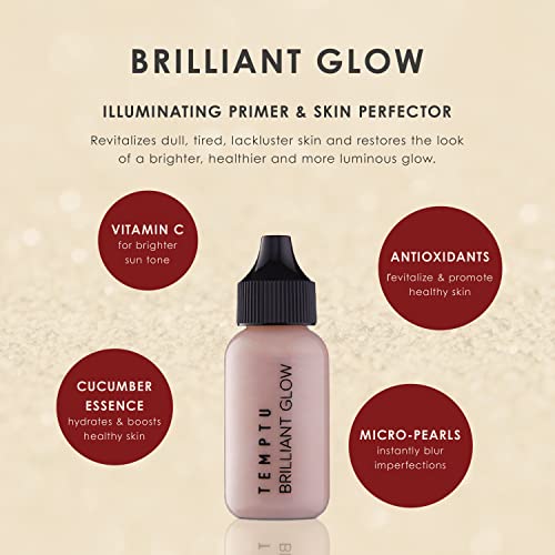 Temptu Brilliant Glow Illuminated Primer & Skin Perfector, Fair/Light