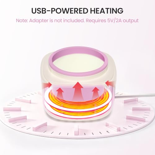 Unisex Unscented Eyebrow Wax Kit for Women - No Strips Needed, Travel Size