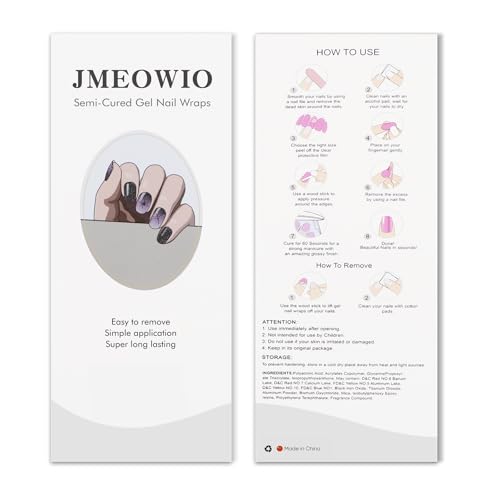 Gel Nail Art Stickers Wrap Halloween Glitter Gradient - Long Lasting & Easy to Apply