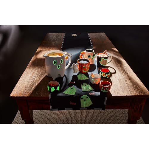 Glow-In-The-Dark Skeleton Mug - 16oz Hand-Painted Ceramic Drinkware - Variation 16 Ounces Skeleton
