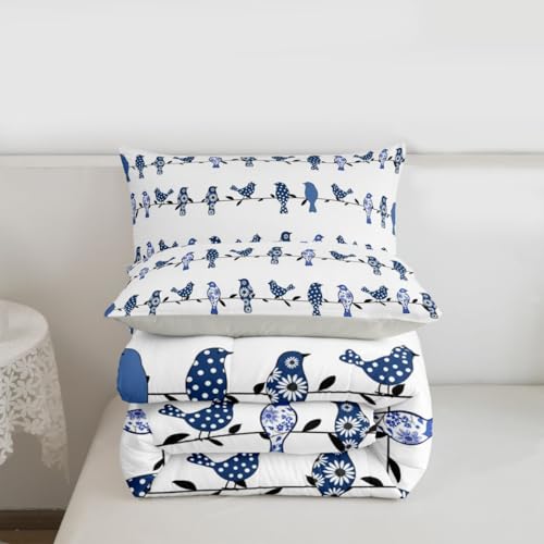 Kids Bedding Set Full - Multi 6 Piece Boho Floral Animal Print Comforter