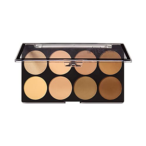 Contouring Makeup Palette - Multi-Colored Shades for Face Sculpting - Medium Dark