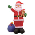 12 Ft Tall Inflatable Santa Claus Christmas Yard Decoration with Lights