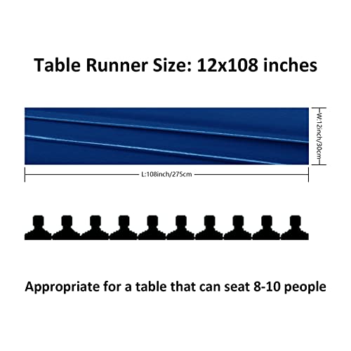 Royal Blue Satin Table Runner 12x108 Inches 24 Pack for Weddings & Events