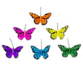 Feather Butterfly Decorations Set of 12 - 3 Inch Monarch Butterfly Decor - D Variation