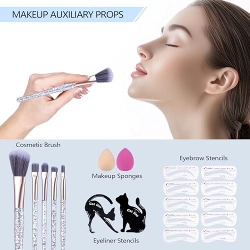Makeup Kits for Girls Teens & Women with Eyeshadow, Lip Gloss, Brushes – C0912 Variation