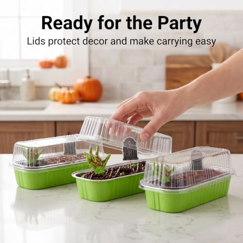 Halloween Mini Cake Pans with Lids 30-Set Spooky Dessert Decoration Kit - Variation 1