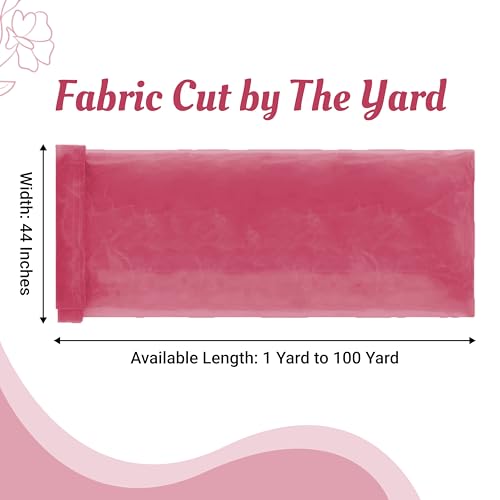 10 Yard Organza Fabric - Coral Wedding Event Décor & Craft Material