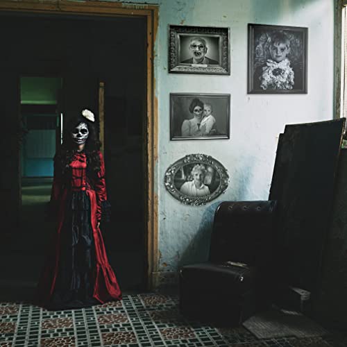 Halloween Decorations 12Pcs Gothic Portrait Posters - Style 5