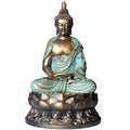 Gold Buddha Statue for Home Decor Meditation Zen Sculpture 8.3 Inch