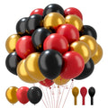 Black, Red & Gold Balloons Balloon Arch Kit 60PCS 12in for Halloween & Parties - GuavaGlide