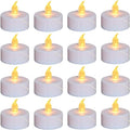 Nancia LED Flameless Tea Lights 200 Pack Warm Yellow Battery Operated
