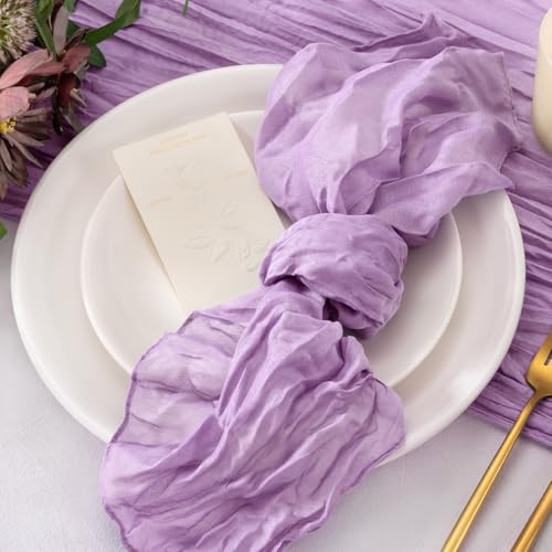 Lilac Cloth Napkins Set of 50 - 21x21 Inch Bulk Dinner Napkins for Events