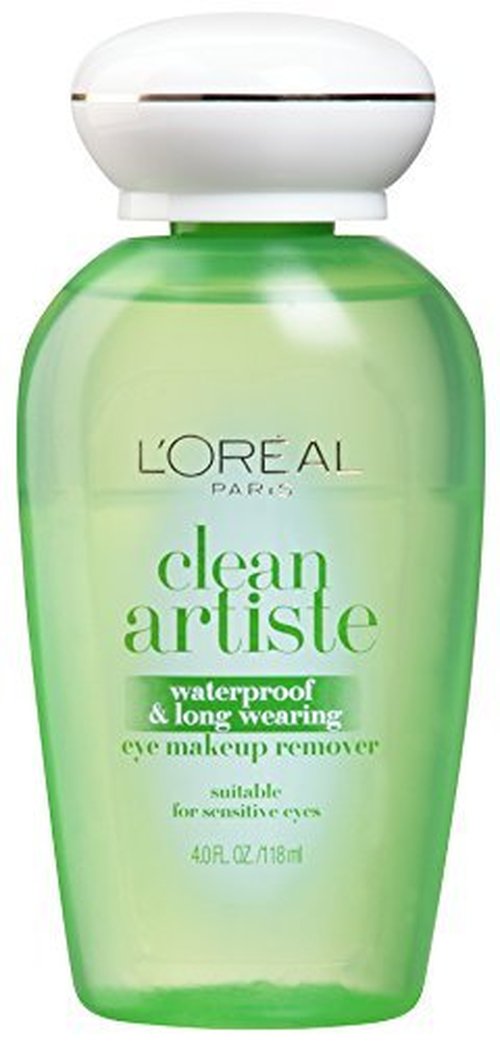 L'Oreal Paris Clean Artiste Waterproof & Long Wearing Eye Makeup Remover 4 oz (Pack of 3)