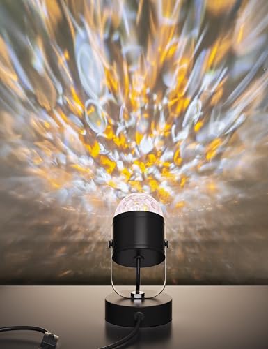 Joyzy Plug-in Ocean Wave Table Lamp Water Ripple Black - Mood Lighting