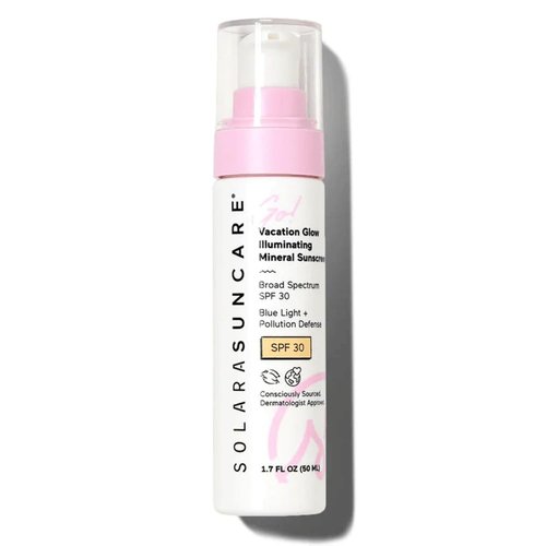 Solara Suncare Go! Vacation Glow Tinted Moisturizer SPF 30 - EWG Verified, Vegan & Reef Friendly | Unscented, Lightweight (1.7 fl oz | 50 ml)