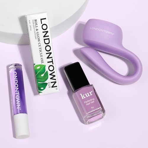 Violet Vibes Nail Polish Set - 5-Minute Manicure & Cuticle Hydration