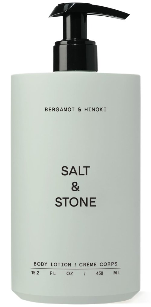 Salt & Stone Body Lotion - Hydrating Bergamot & Hinoki Formula | Nourishes & Softens Skin | 15.2 fl oz