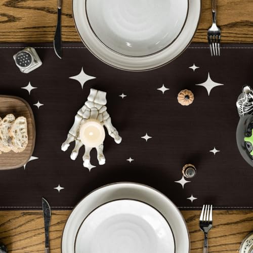Black 13x60 Inch Halloween Table Runner - Artoid Mode Home Decor