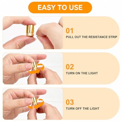 Mini RGB LED Lights Battery Powered for Crafts & Decorations - 12 Pack