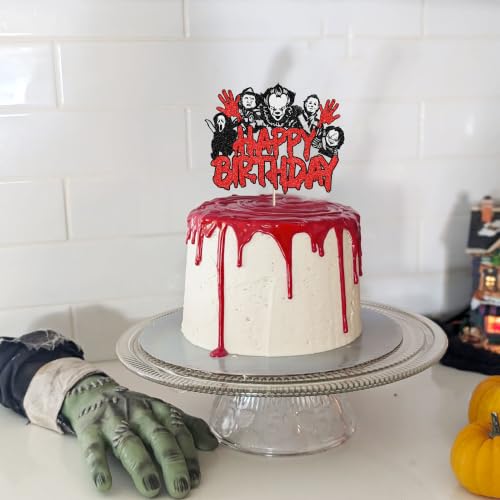 Cake Topper Design 20 - Horror Classic Movie Theme for Birthday & Halloween Cakes
