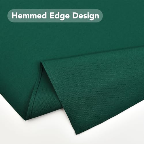Green Square Tablecloth 70x70 Inch - Washable Christmas Table Cover - NEWISHER