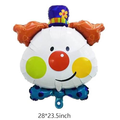 Clown Balloons Set for Carnival Circus Birthday Party Decorations - 10 pcs