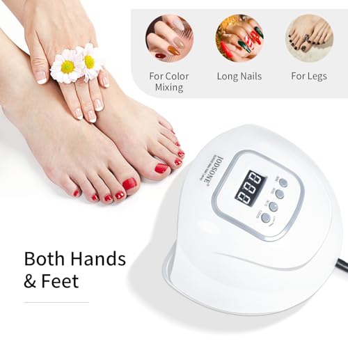 UV LED Nail Lamp for Gel Polish Drying with 4 Timer Settings - Professional Nail Dryer