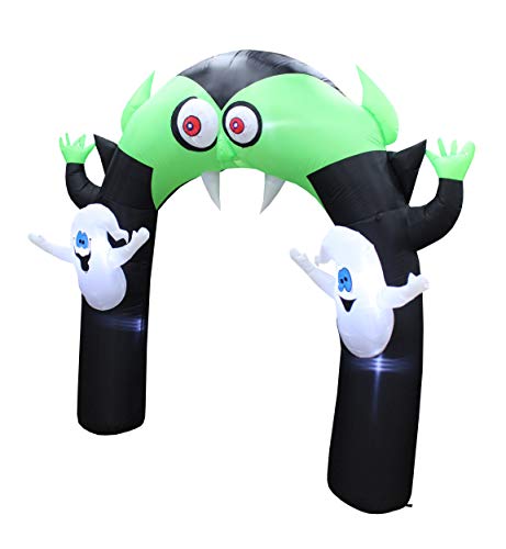 8 FT Halloween Inflatable Vampire Monster Archway with LED Lights