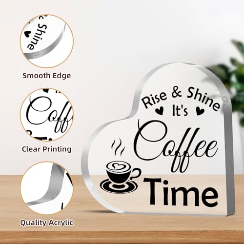 Coffee Lover Gifts Acrylic Sign - Coffee Bar Decor for Home & Office - Variation of THIS listing