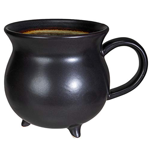 Witch's Brew Cauldron Mug Ceramic Porcelain 32oz Coffee Soup Bowl Halloween Decor